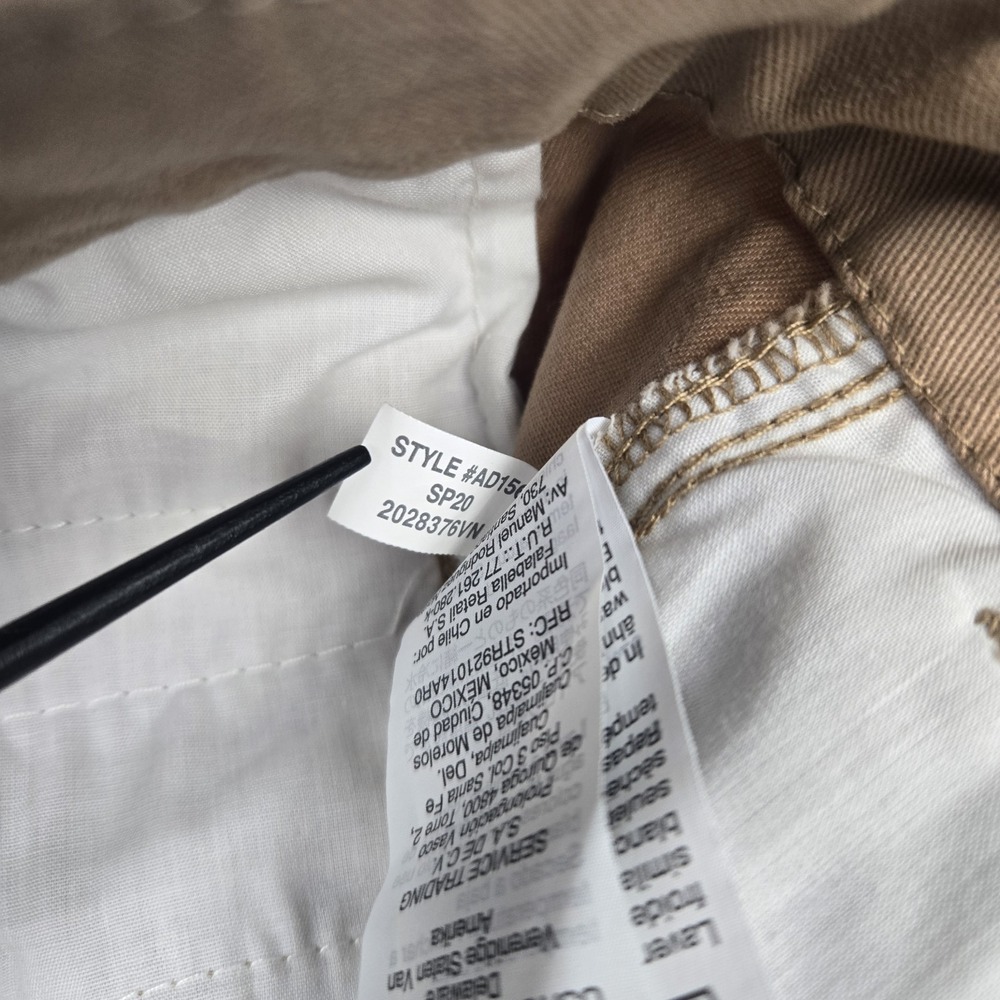 J.Crew Women's High Rise Girlfriend Chino Pants Camel Tan‎ AD156 Size 00 NWT - Picture 7 of 13